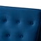 Baxton Studio Sorrento Blue Velvet Upholstered Walnut Finished Wooden Lounge Chair 160-9938 - alternate 3